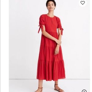 Madewell Red Midi Dress